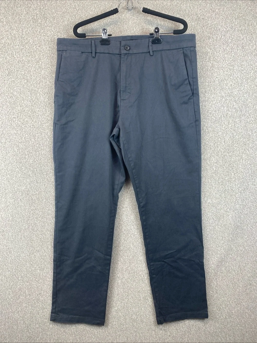 Banana Republic Dark Gray Chinos 38x30 Cotton Blend Flat Front Business Casual